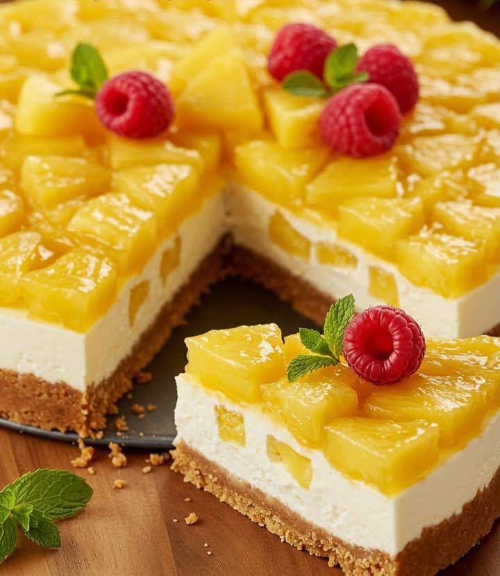 Creamy Pineapple Cheesecake Delight