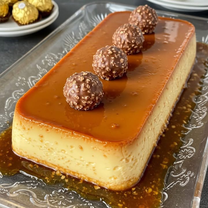 Decadent Ferrero Rocher Flan Recipe