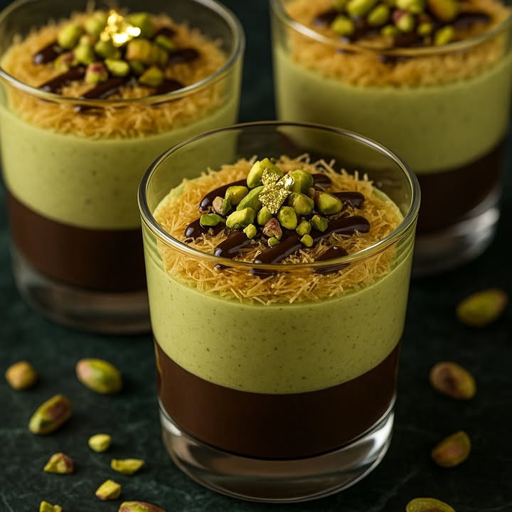 Decadent Pistachio Mousse Cups