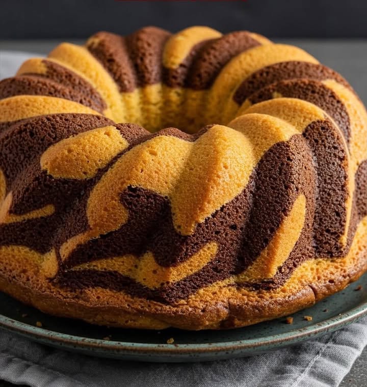 Fluffy Marble Cake Delight