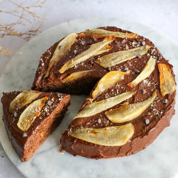 Decadent Chocolate-Pear Cake Delight