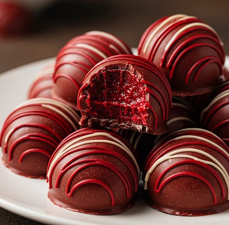 Decadent Velvet Red Truffles