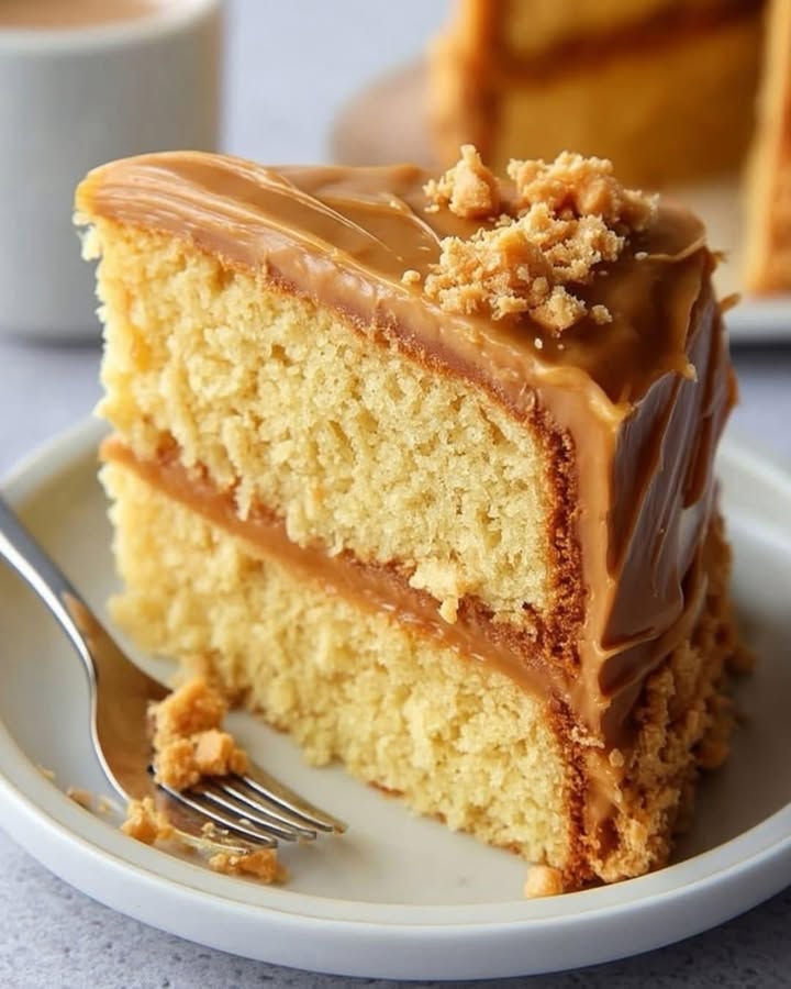 Indulgent Coffee Caramel Butter Cake